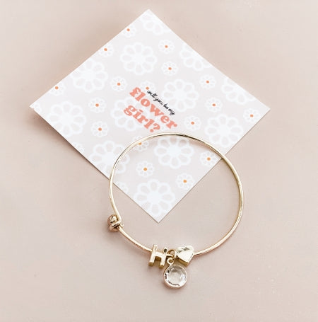 Monogram Bracelet - Flower Girl