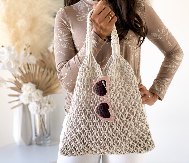 Macrame Beach Bag Bridesmaid Gifts Boutique