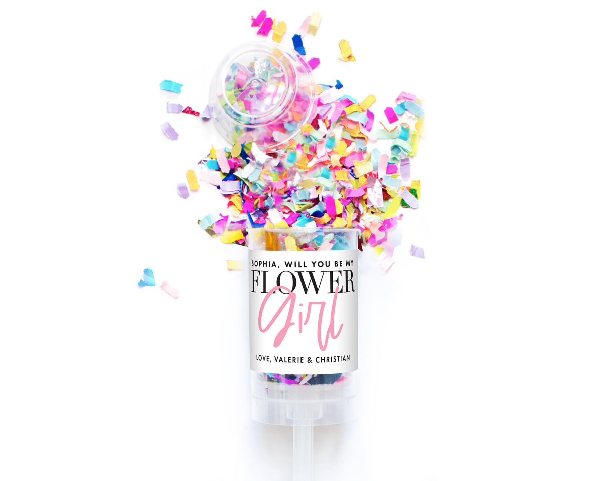 Flower Girl Confetti Popper