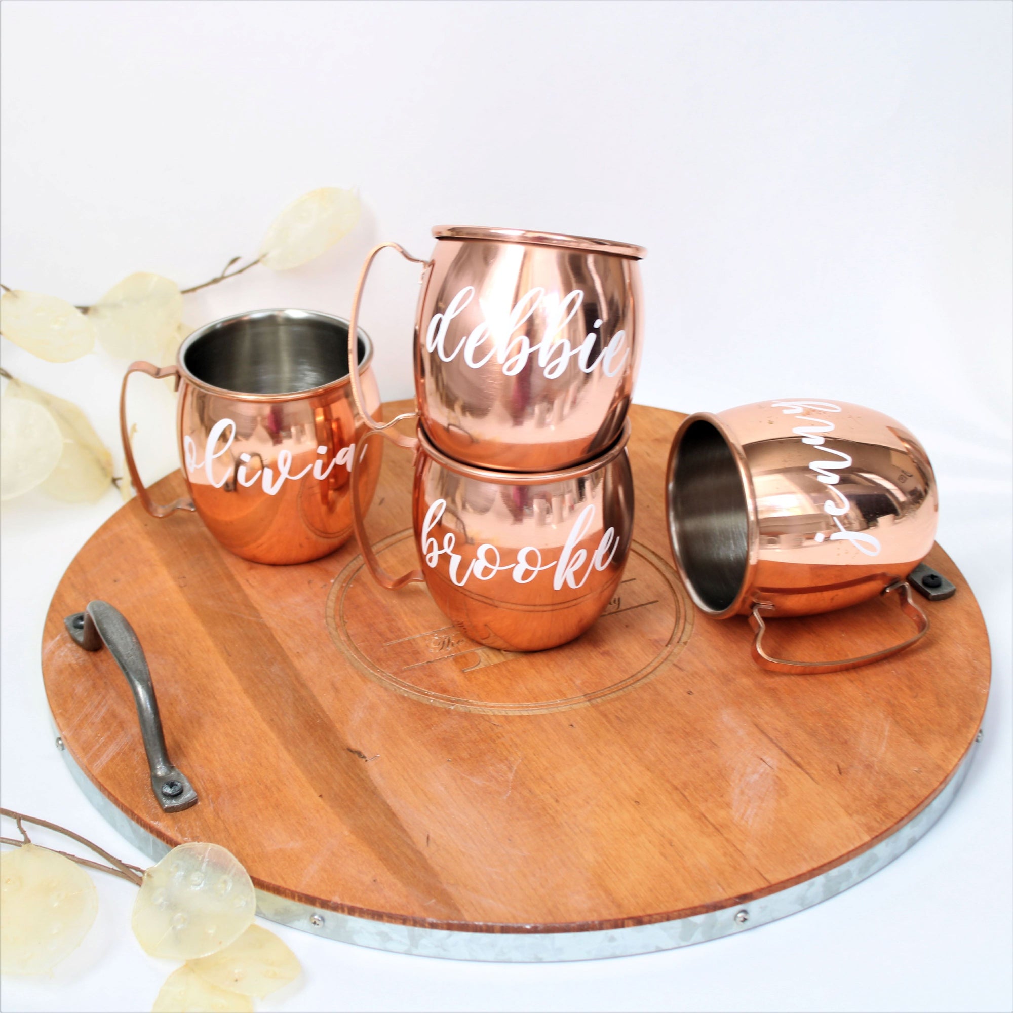 Copper Moscow Mule Mug with Logo