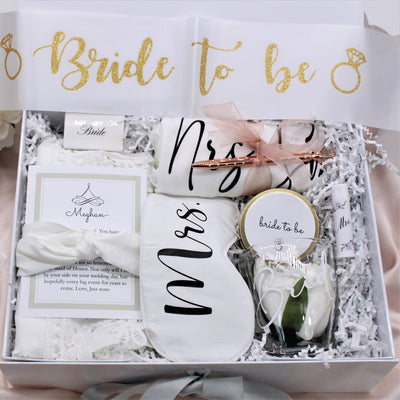 Bride to Be Gift Box, Bridal Shower Gift Basket - No