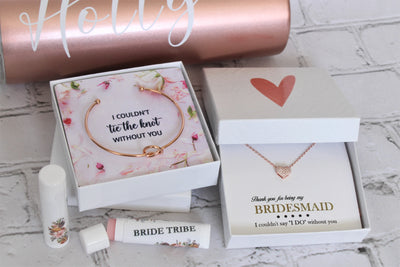 Build a Bridesmaid Box OPtion Include Bridal Robe, Jewelry, Tumbler, Pen,  Proposal Card - Bridesmaid Gifts Boutique