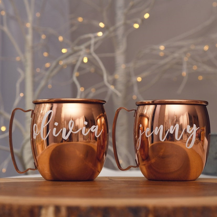 16oz Personalized Copper Mug for Moscow Mule and Other Drinks- Personalized  Gift for Bridesmaids - Bridesmaid Gifts Boutique