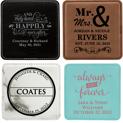 Leather Square Coaster