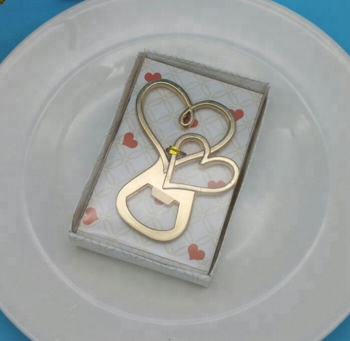 Linked Hearts Bottle Opener