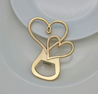 Linked Hearts Bottle Opener