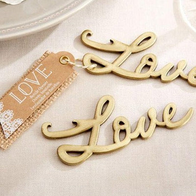 Gold Love Bottle Opener