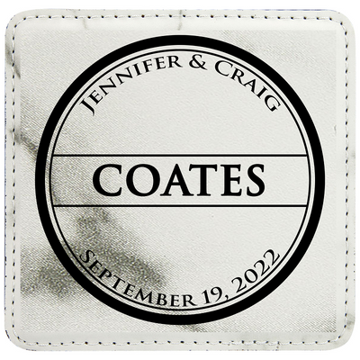 Leather Square Coaster