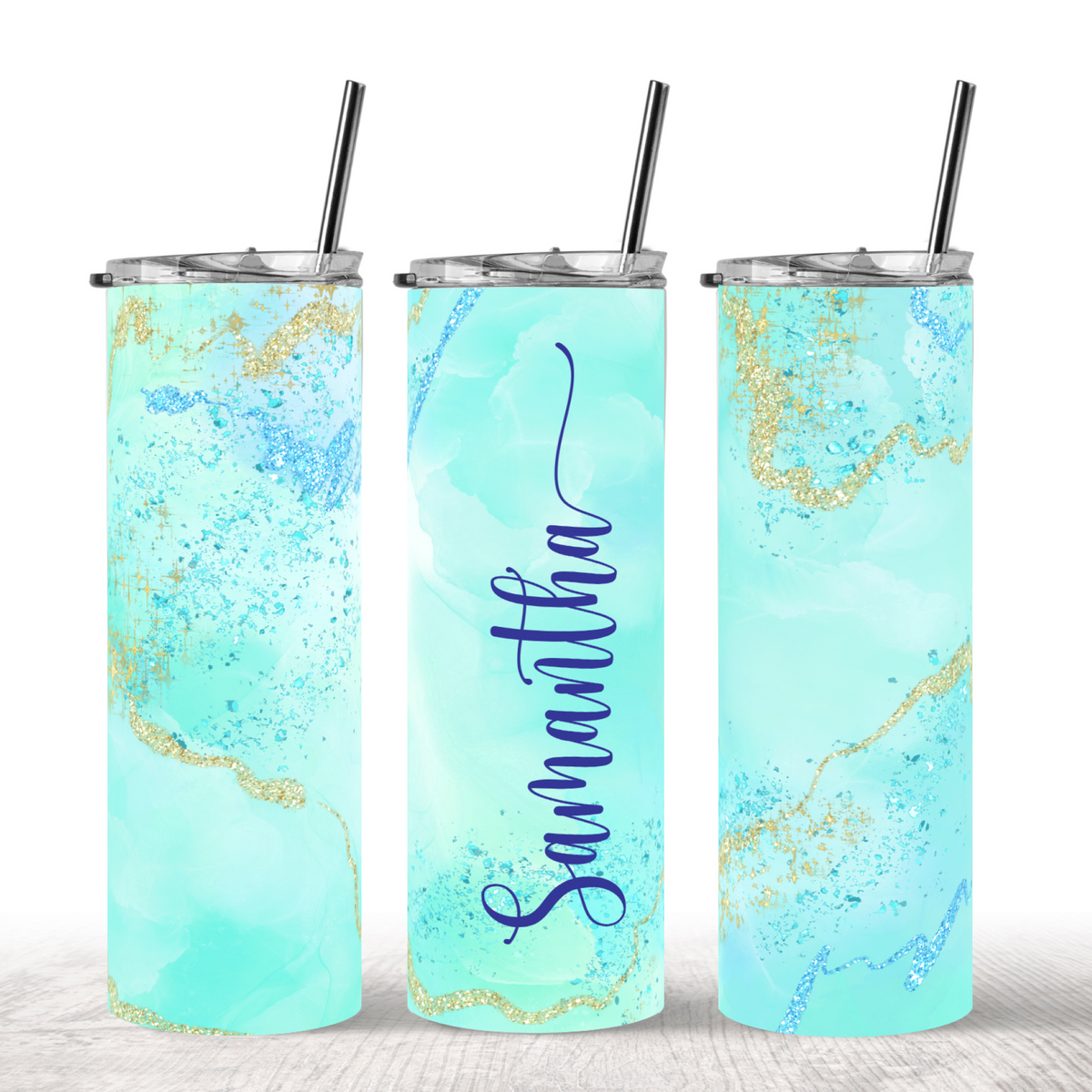 Mint Swirl Tumbler