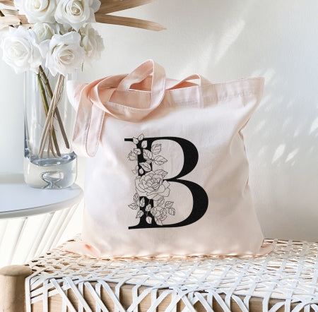 Personalized Wedding Floral Tote Bags Gift for Bridesmaid 