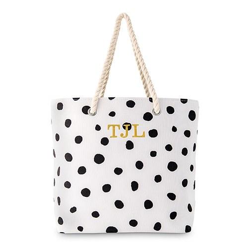 Polka Dot Tote Bridesmaid Gift