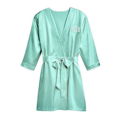 Devilishly Smooth Satin Robe