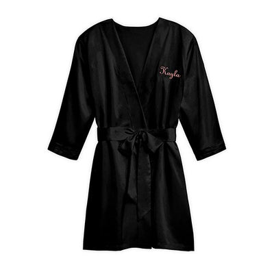 Devilishly Smooth Satin Robe