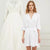 Ruffled Bridal Robe - White