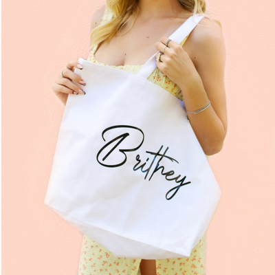 Personalized Name Tote Bag