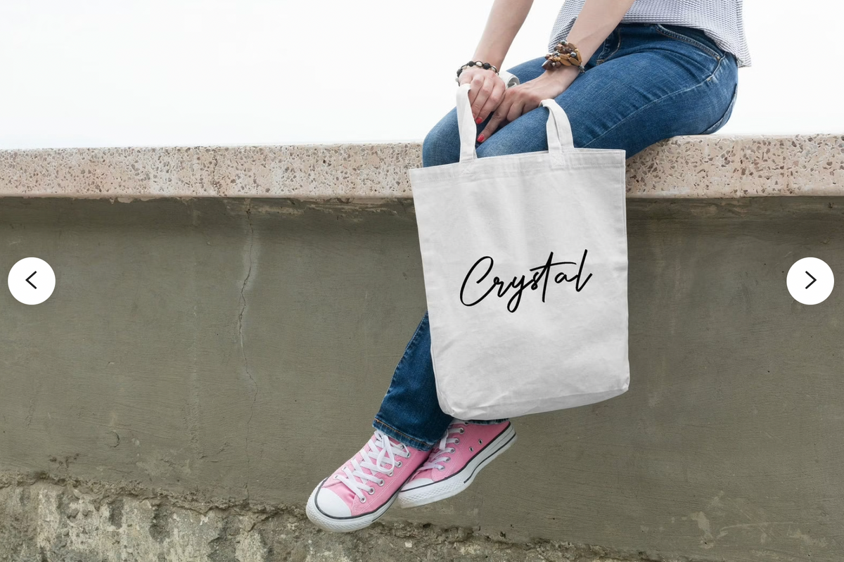 Personalized Name Tote Bag