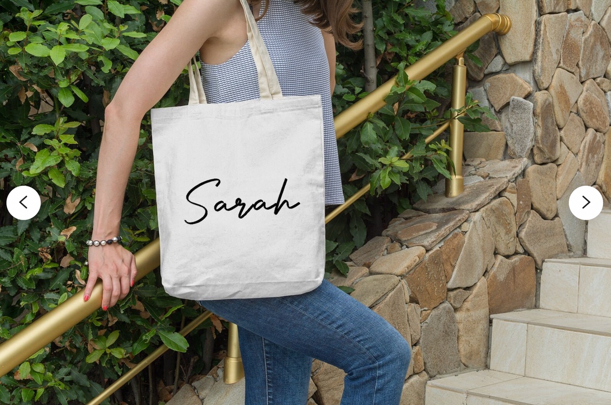 Personalized Name Tote Bag