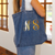 Personalized Initial Denim Bags