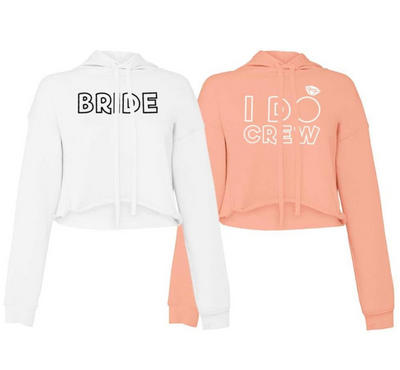 I Do Crew Cropped Hoodie