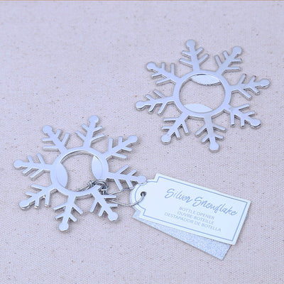 Silver Snowflake Bottle Opener