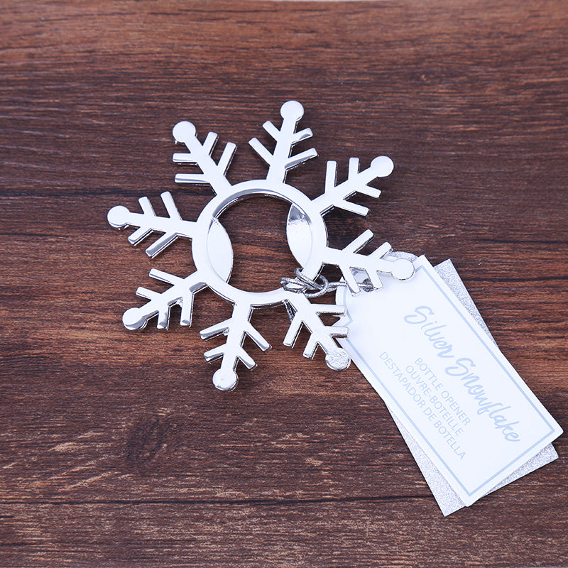 Silver Snowflake Bottle Opener