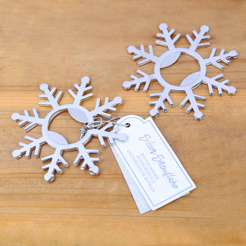 Silver Snowflake Bottle Opener