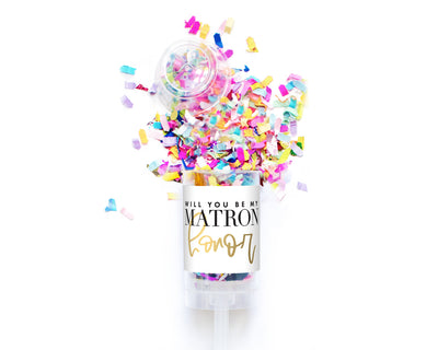 Bridal Party Confetti Popper