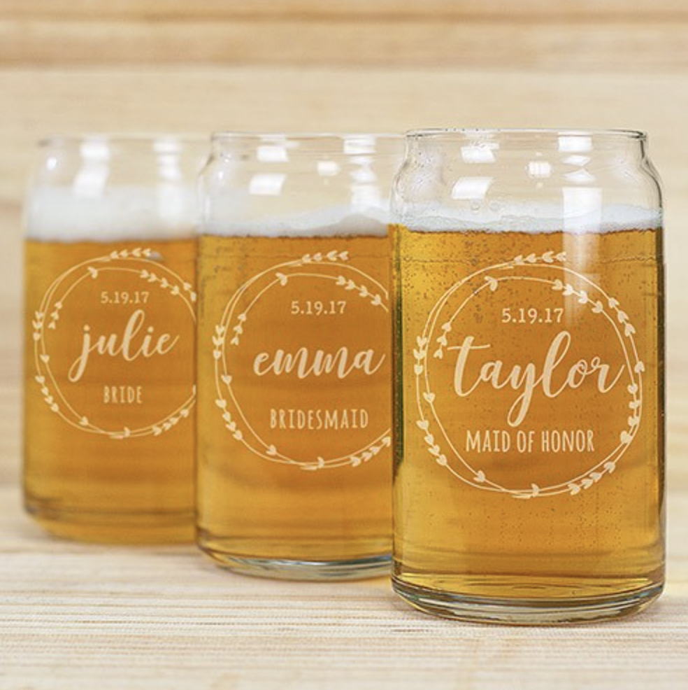 Bridal Party Beer Glass