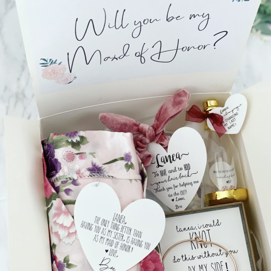 bridesmaid gift box