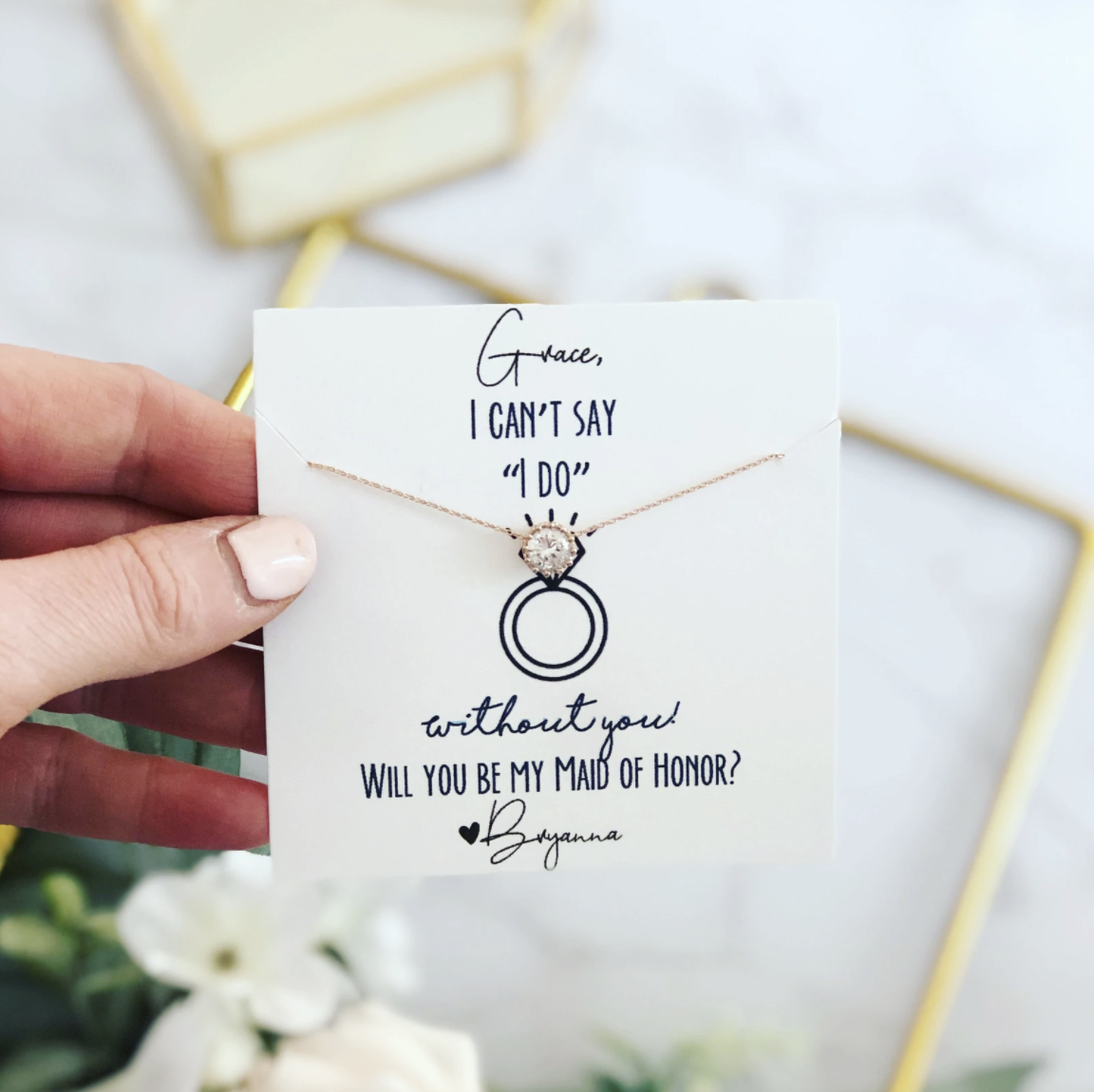 Bridesmaid Proposal Necklace