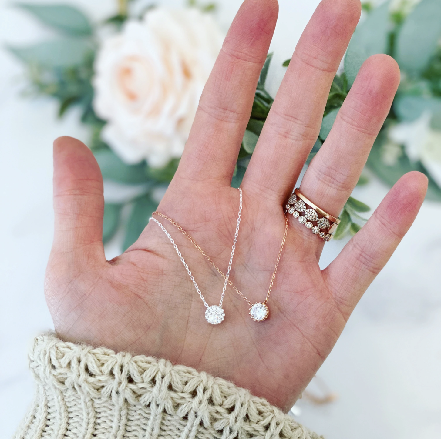 Bridesmaid Jewlrey Gift Dainty Necklace Customizable Gift Box