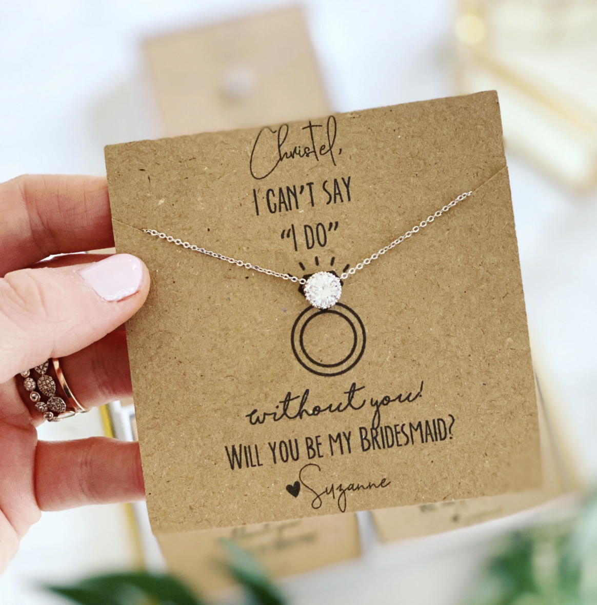 Bridesmaid Proposal Necklace