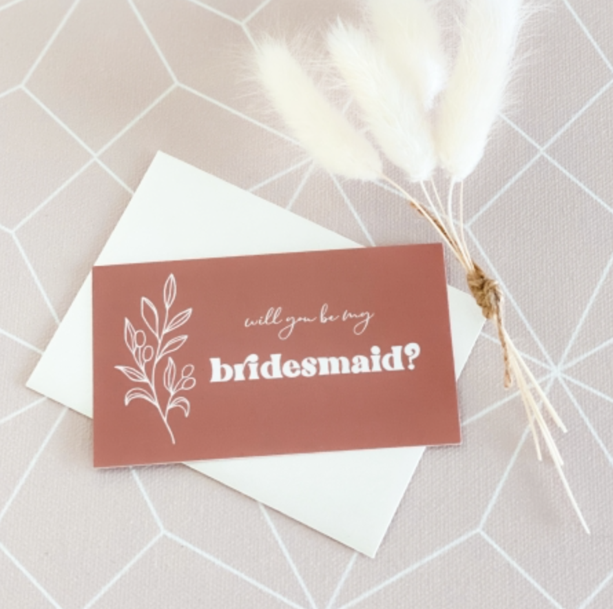 bridesmaid proposal card