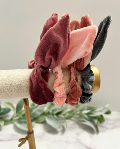 Bridesmaid Robe and Hair Tie Gift Set