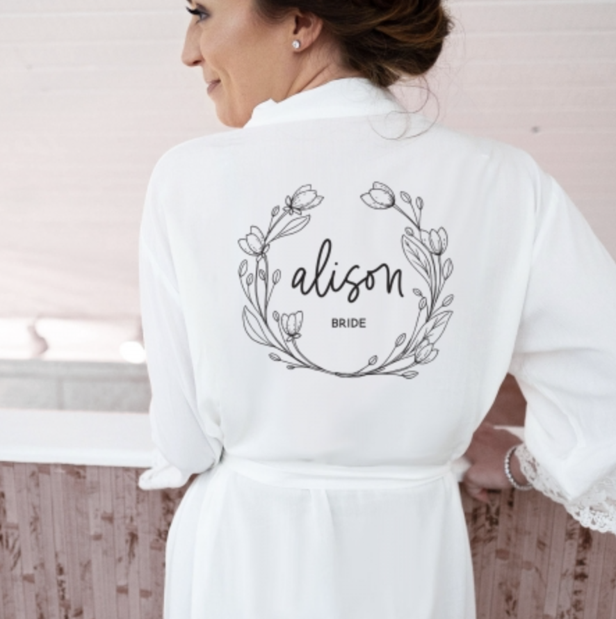 Bridesmaid Lace Robe