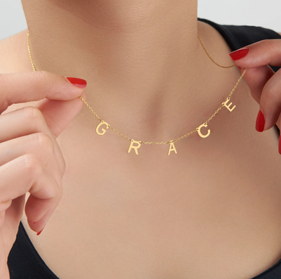 Name Charm Necklace