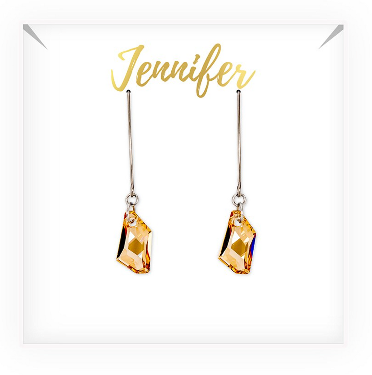 crystal drop earrings