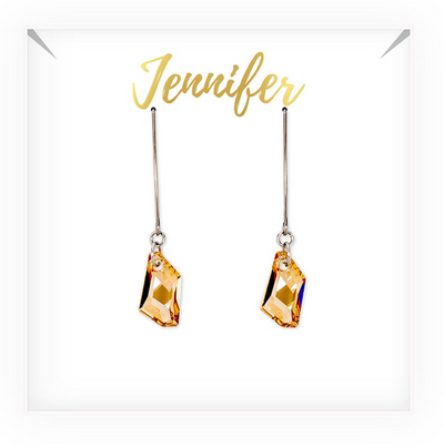 crystal drop earrings