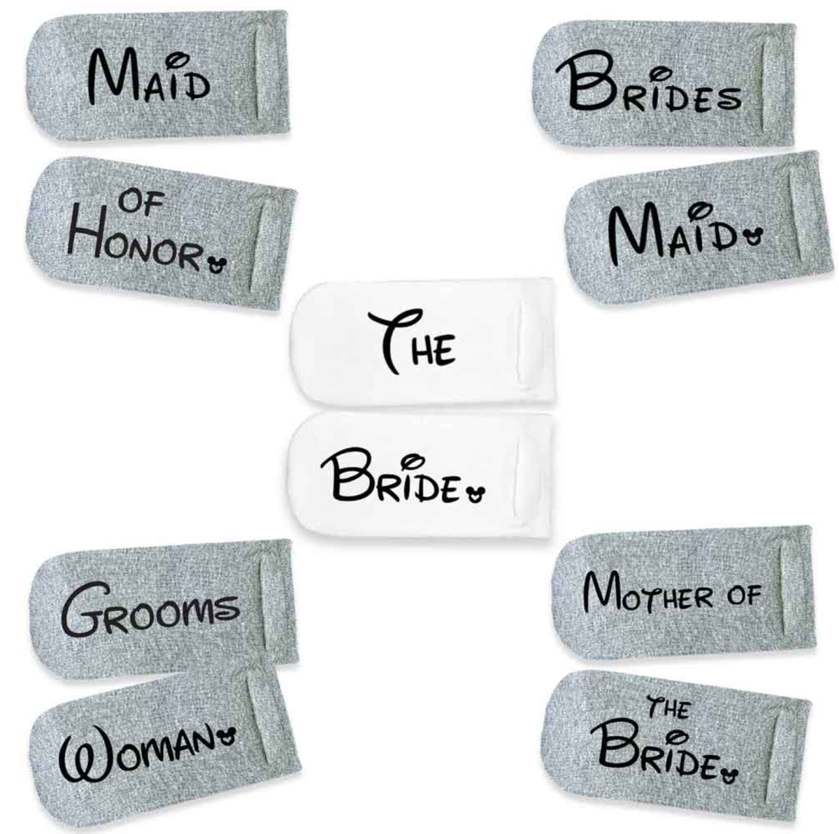Disney Inspired Bridal Socks