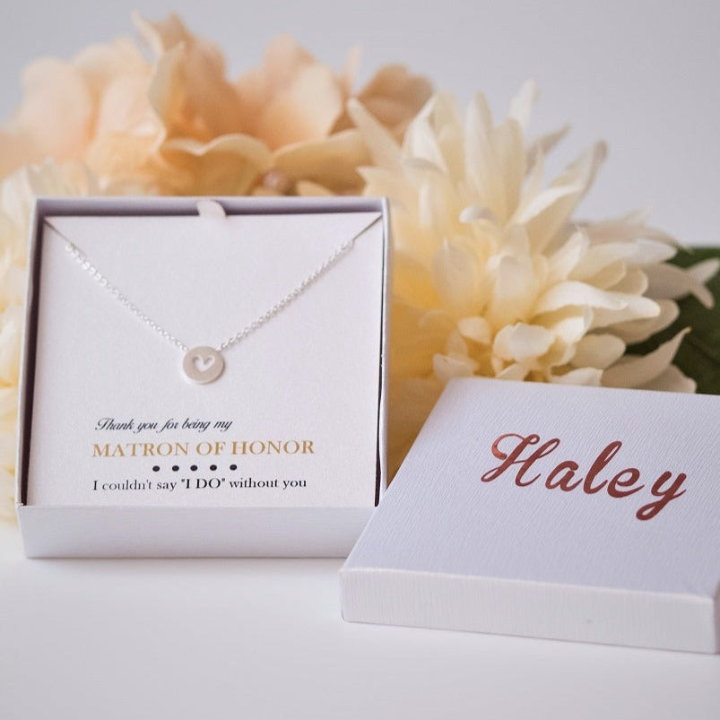 Matron of honor necklace sale