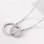 Double Ring Proposal Necklace