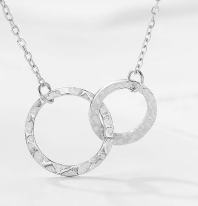 Double Ring Proposal Necklace