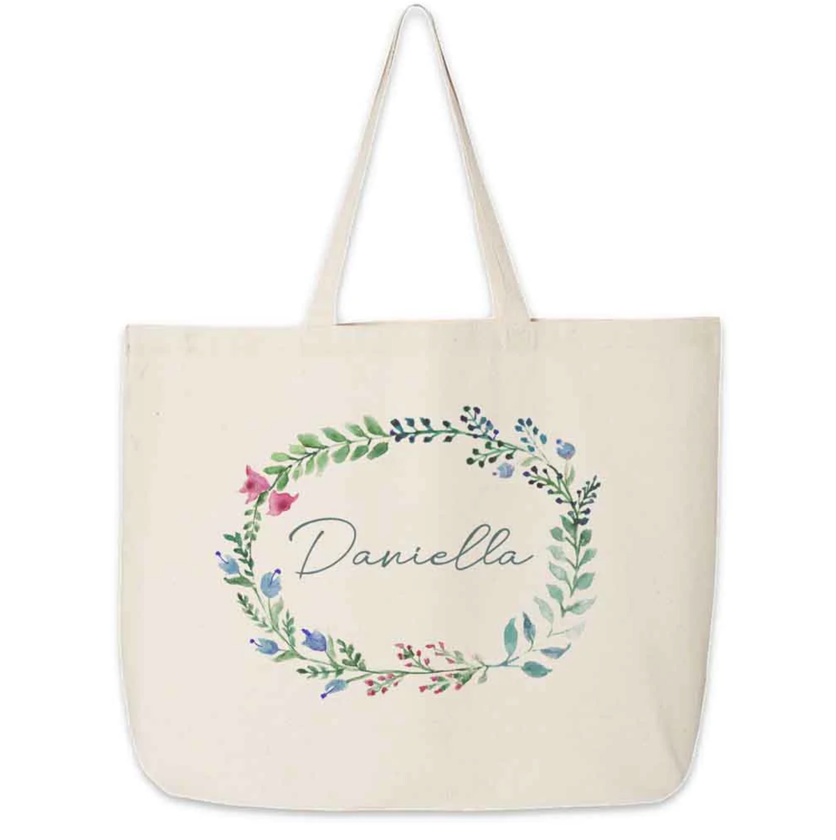 Farmhouse Floral Tote