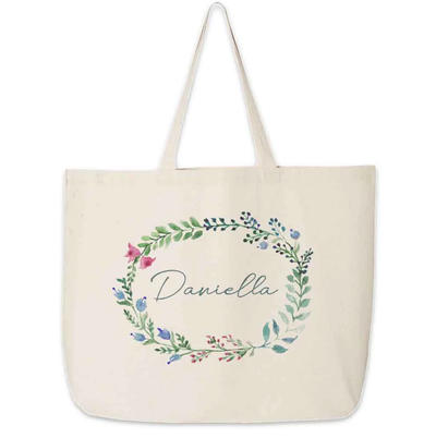 Farmhouse Floral Tote