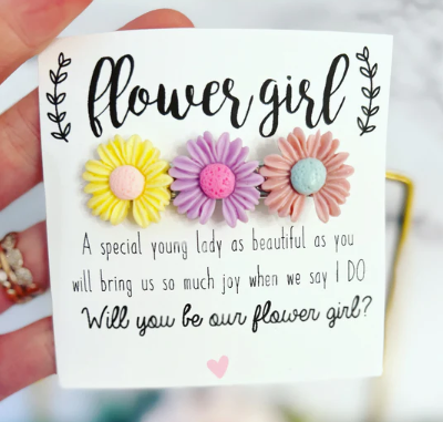 Flower Girl Box Glasses Purse Clip Bracelet