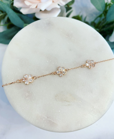 Flower Girl Charm Bracelet