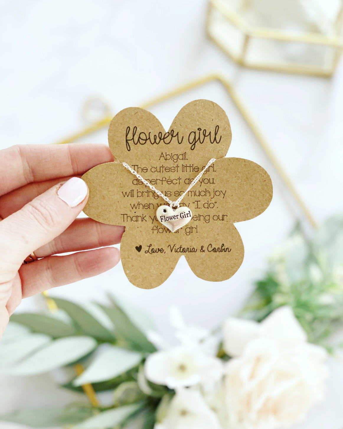 flower girl necklace