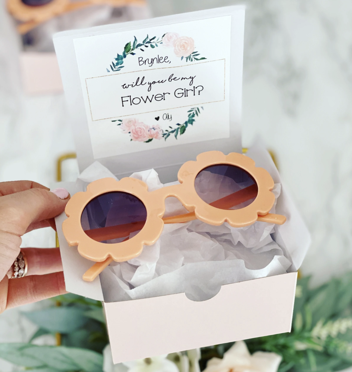 Flower girl sunglasses outlet