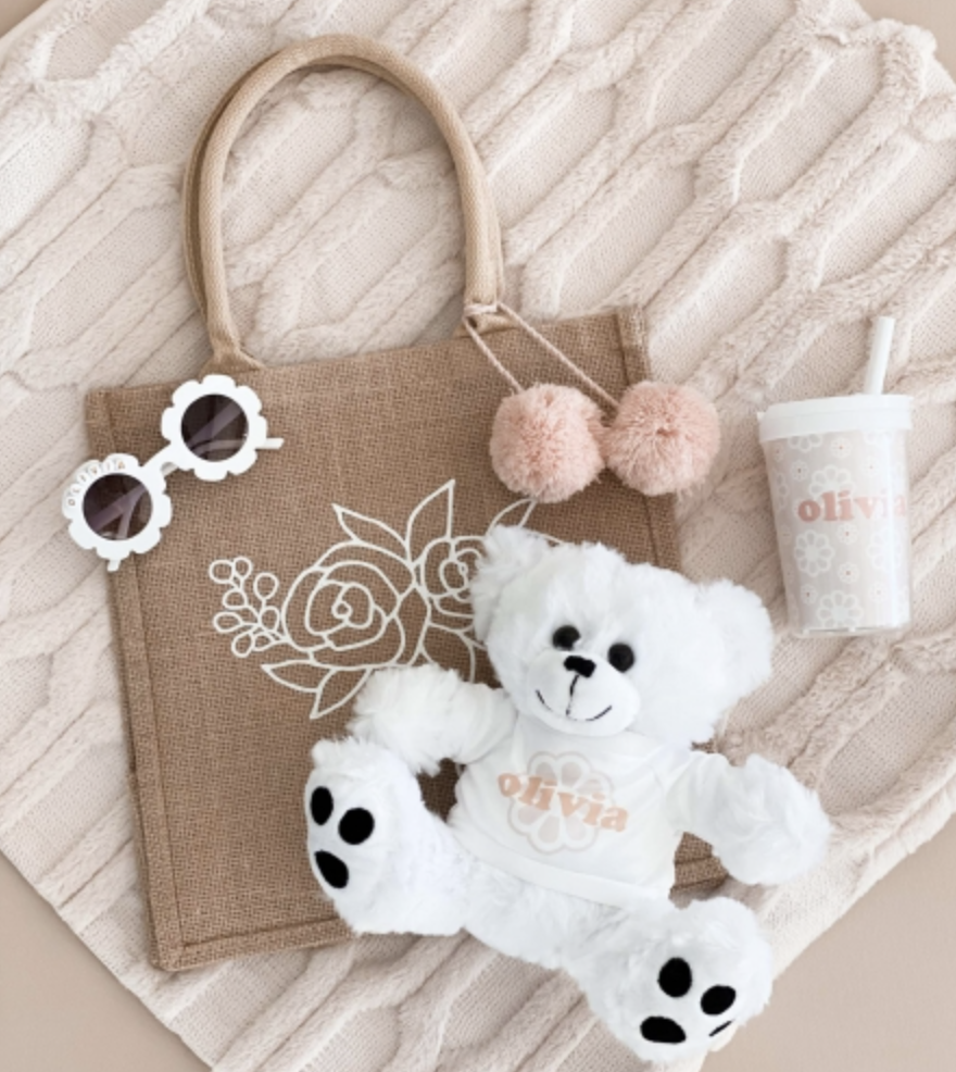 Flower Girl Teddy Bear Bridesmaid Gifts Boutique