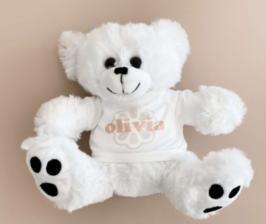Flower girl shop teddy bear gift